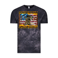 Cloud Black westerm usa army boots Vintage Tee - Artiststas