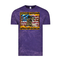 Cloud Purple westerm usa army boots Vintage Tee - Artiststas