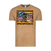 Westerm Usa Army Boots Vintage Tee | Teevron