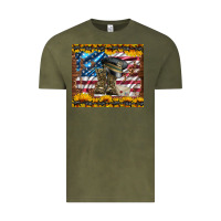 Vintage Olive westerm usa army boots Vintage Tee - Artiststas