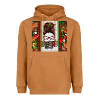 Meerkat Christmas merry mama messy bun Heavyweight Hoodie - Jasminsmagicworld