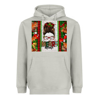 Moon Dust Christmas merry mama messy bun Heavyweight Hoodie - Jasminsmagicworld