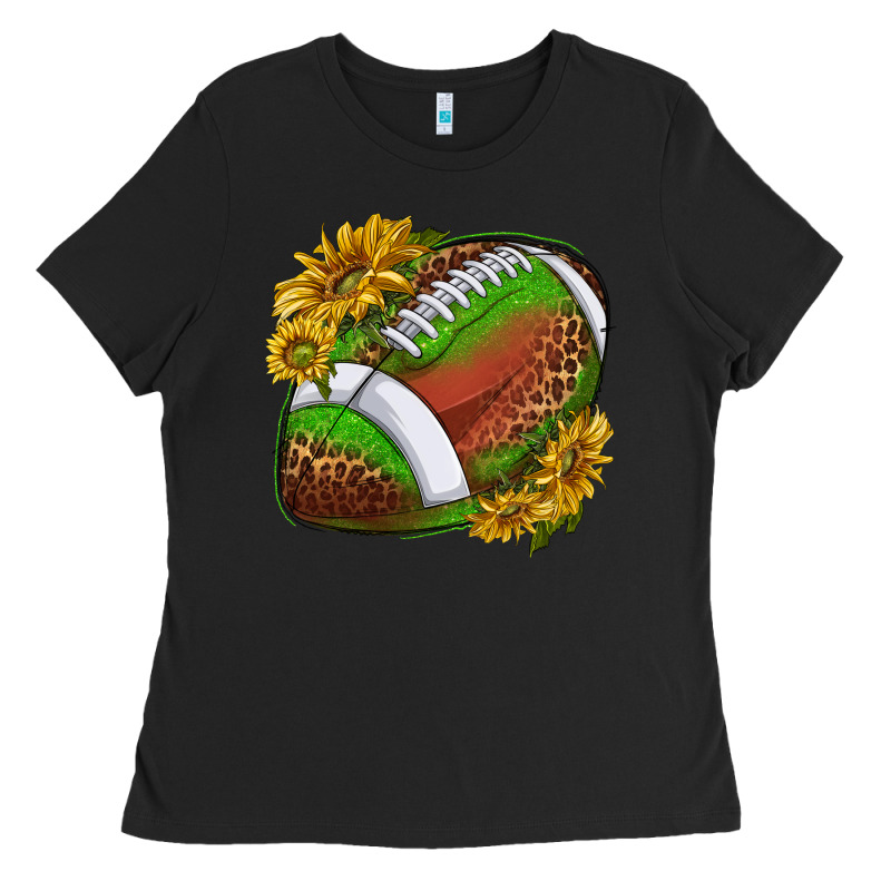 Footballwithsunflowers Ladies Tee by texasbilliewilder | Teevron