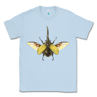 Dusty Blue Hercules Beetle With Wings Classic Tee - LillyAllenDesigns