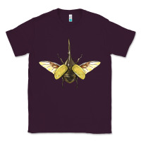 Plum Hercules Beetle With Wings Classic Tee - LillyAllenDesigns