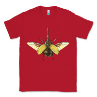 Red Hercules Beetle With Wings Classic Tee - LillyAllenDesigns