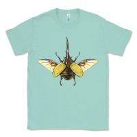 Seafoam Hercules Beetle With Wings Classic Tee - LillyAllenDesigns