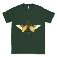 Sports Green Hercules Beetle With Wings Classic Tee - LillyAllenDesigns