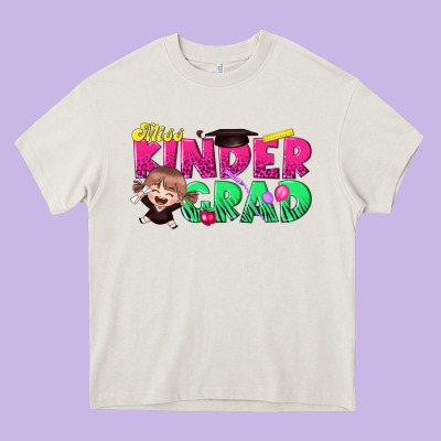 Miss Kinder Grad Heavy Core Tee Designed By Texasbilliewilder
