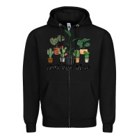 Black just one more plant Zipper Hoodie - MaliasSmallBusiness