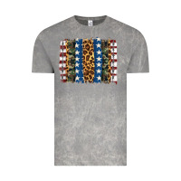 Cloud Rock usa army pattern brushstroke Vintage Tee - Artiststas