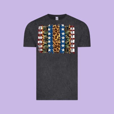 Usa Army Pattern Brushstroke Vintage Tee Designed By Artiststas