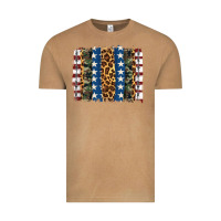 Vintage Camel usa army pattern brushstroke Vintage Tee - Artiststas
