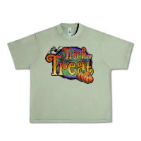 Oil Green trick or treat white Urban Heavy Tee - JahusDesignShop