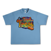 Trick Or Treat White Urban Heavy Tee | Teevron