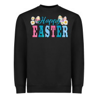 Black happy easter eggs Heavyweight Sweatshirt - AdoDesignShop