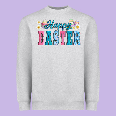 Happy Easter Eggs Heavyweight Sweatshirt Designed By Adodesignshop
