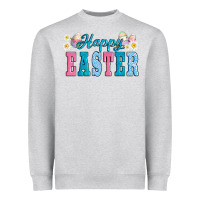 Heather Grey happy easter eggs Heavyweight Sweatshirt - AdoDesignShop