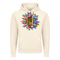 Vintage Artic sunflower front Vintage Hoodie - AdoDesignShop