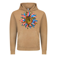 Vintage Camel sunflower front Vintage Hoodie - AdoDesignShop