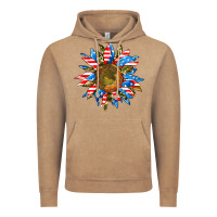 Vintage Coffee sunflower front Vintage Hoodie - AdoDesignShop