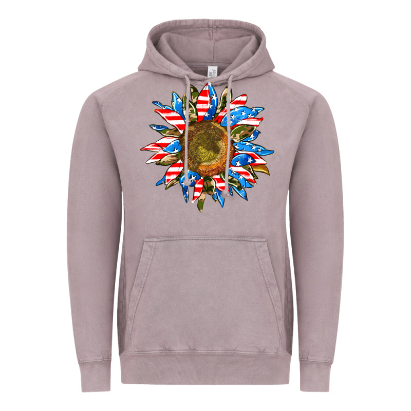 Sunflower Front Vintage Hoodie by AdoDesignShop | Teevron