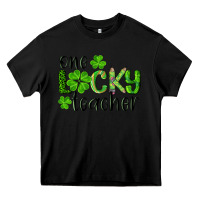 Black st. Patrick's day one lucky teacher Heavy Core Tee - RanaPortraitStore