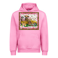 Fuchsia Pink Easter Day with farm animals tumbler Urban Hoodie - HowdyJamesFarm