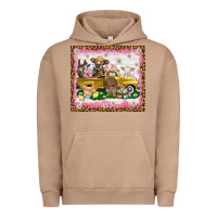 Pigment Burro Easter Day with farm animals tumbler Urban Hoodie - HowdyJamesFarm