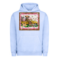 Pigment Grape Ice Easter Day with farm animals tumbler Urban Hoodie - HowdyJamesFarm