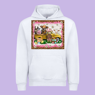 Easter Day With Farm Animals Tumbler Urban Hoodie Designed By Howdyjamesfarm