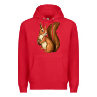 Red siqurell Premium Hoodie - texasbilliewilder