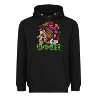 Black momster halloween momlife Heavyweight Hoodie - Jasminsmagicworld