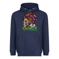 Navy momster halloween momlife Heavyweight Hoodie - Jasminsmagicworld