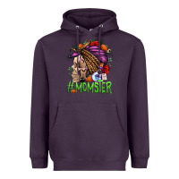 Plum momster halloween momlife Heavyweight Hoodie - Jasminsmagicworld