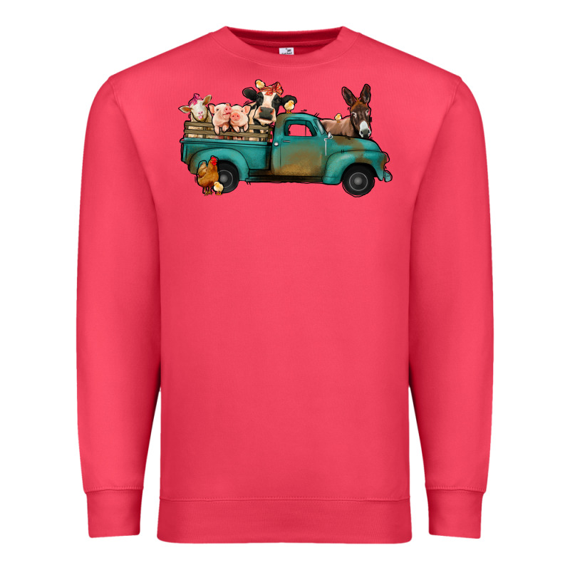 Farm Animals Truck Premium Sweatshirt by Bettercallsaul | Teevron
