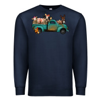 Navy Farm Animals Truck Premium Sweatshirt - Bettercallsaul