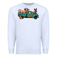 White Farm Animals Truck Premium Sweatshirt - Bettercallsaul