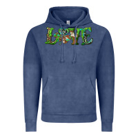 Vintage Denim love with shamrock Vintage Hoodie - RanaPortraitStore