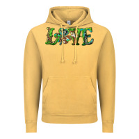 Vintage Mustard love with shamrock Vintage Hoodie - RanaPortraitStore