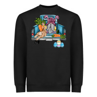 Black easter truck with gnome and rabbit Heavyweight Sweatshirt - AdoDesignShop