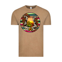 Vintage Coffee horseshoe circle Vintage Tee - JahusDesignShop