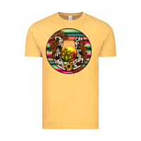 Vintage Mustard horseshoe circle Vintage Tee - JahusDesignShop