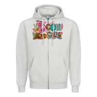 Dove Grey western cowgirl Zipper Hoodie - MaliasSmallBusiness