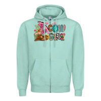 Seafoam western cowgirl Zipper Hoodie - MaliasSmallBusiness