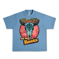 Pebble Blue blame it all on my roots black Urban Heavy Tee - JahusDesignShop
