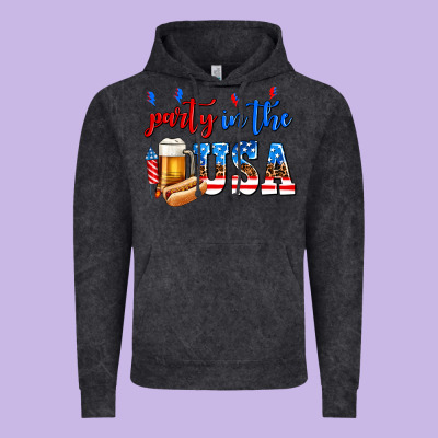 Party In The Usa Vintage Hoodie Designed By Adodesignshop