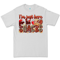 Dove Grey i'm just here for the snacks american football Premium Tee - Zillion Design Studio