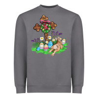 Storm religious easter bunny cross Heavyweight Sweatshirt - AdoDesignShop