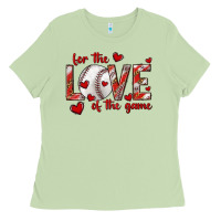 Matcha for the love of the game baseball Ladies Tee - texasbilliewilder